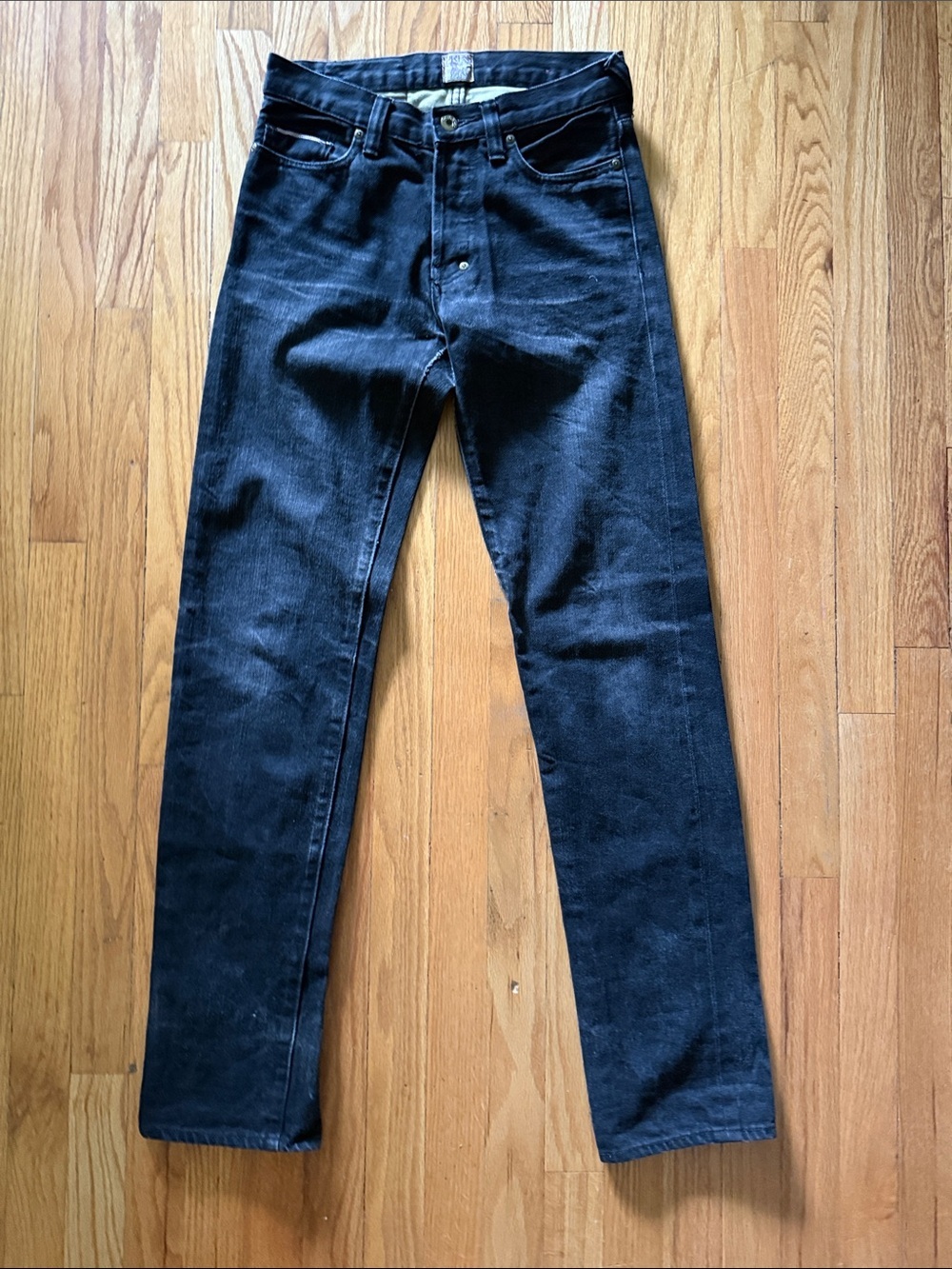 PRPS sz 28 Fit Rambler Skinny Straight Dark Wash Jeans - Black 14”x9”x32”